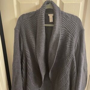 Elegant Charcoal Women's Cardigan